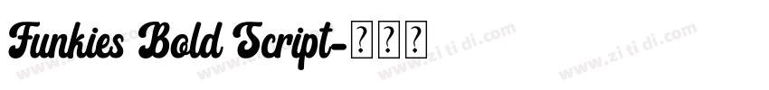 Funkies Bold Script字体转换 Funkies Bold Script字体转换